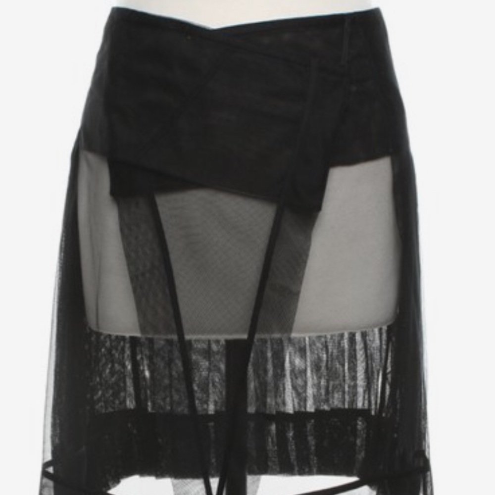 BCBG Runway pleated tulle skirt